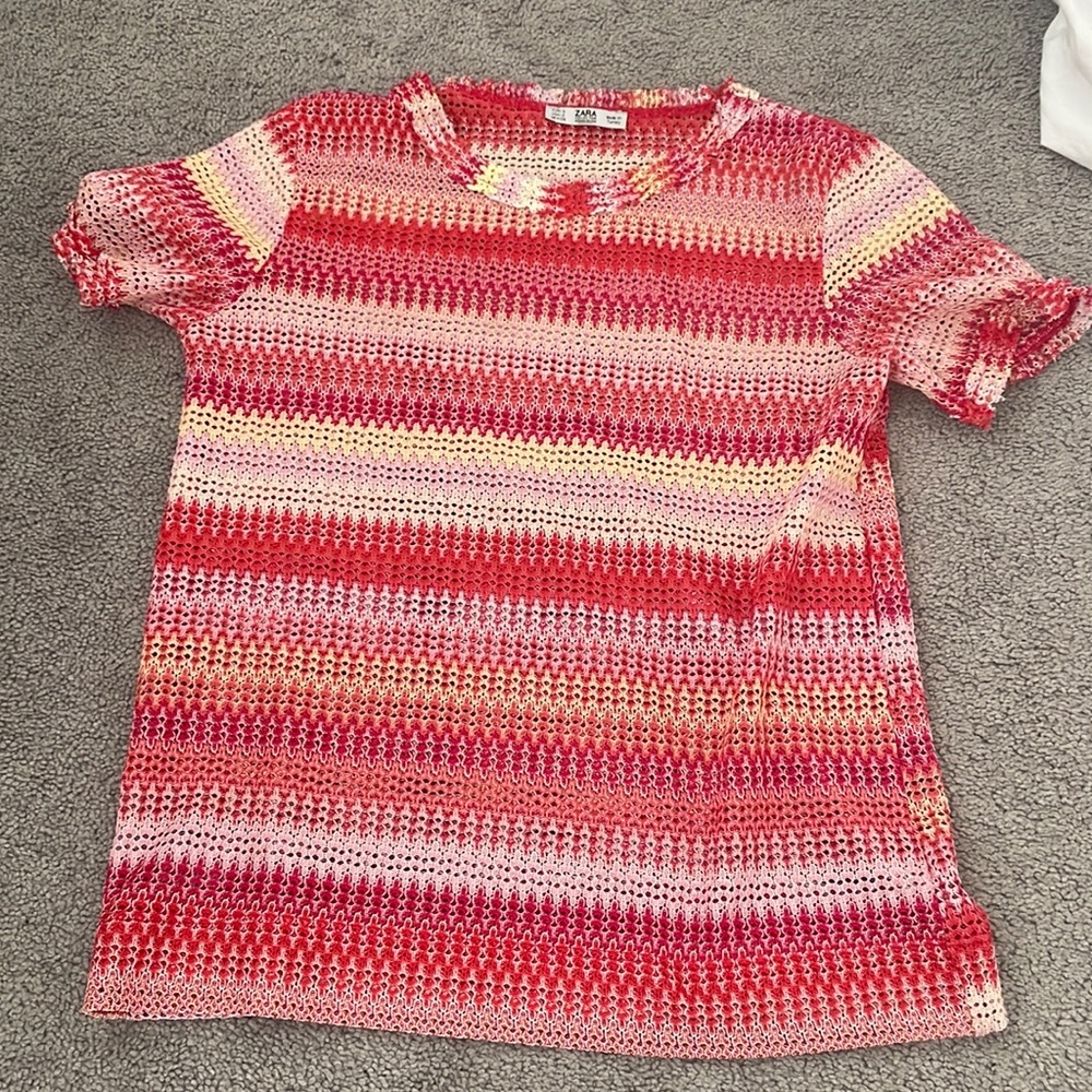 Zara striped t shirt